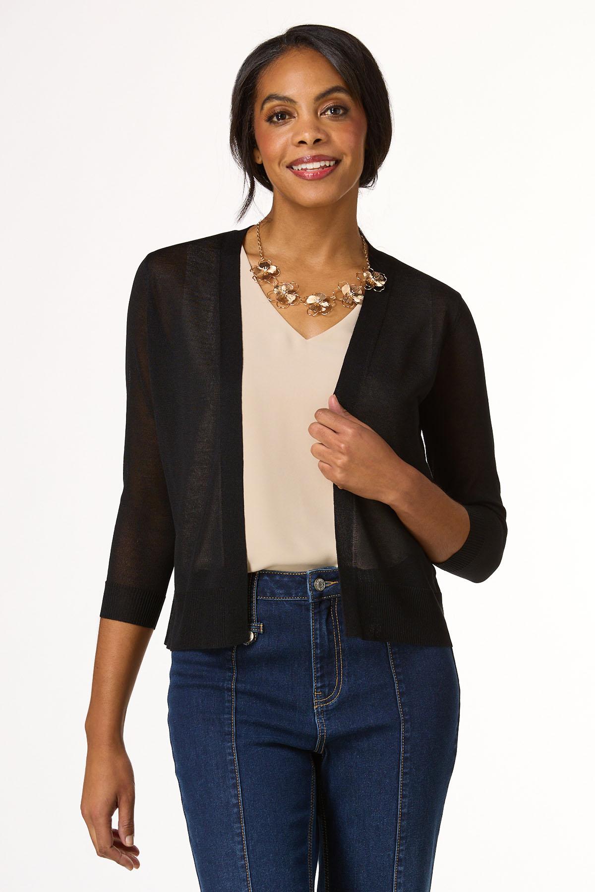 Cato Fashions | Cato Solid Sheer Cardigan