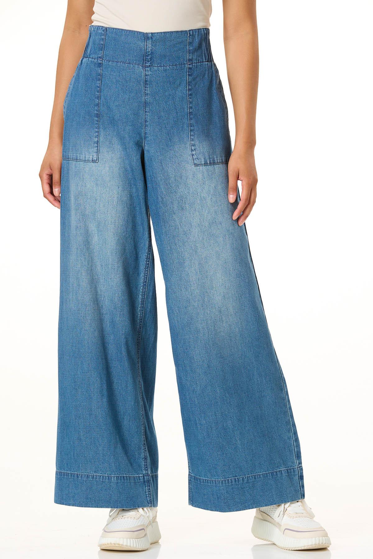 【DISCERNMENT】Philly Cat Wide Denim Pants Aelfric Eden Mens Jeans Ripped Patchwork Fringe Denim Pants