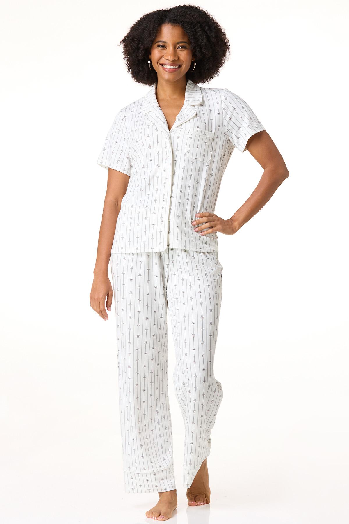 Cato Fashions | Cato Bow Stripes Sleep Set