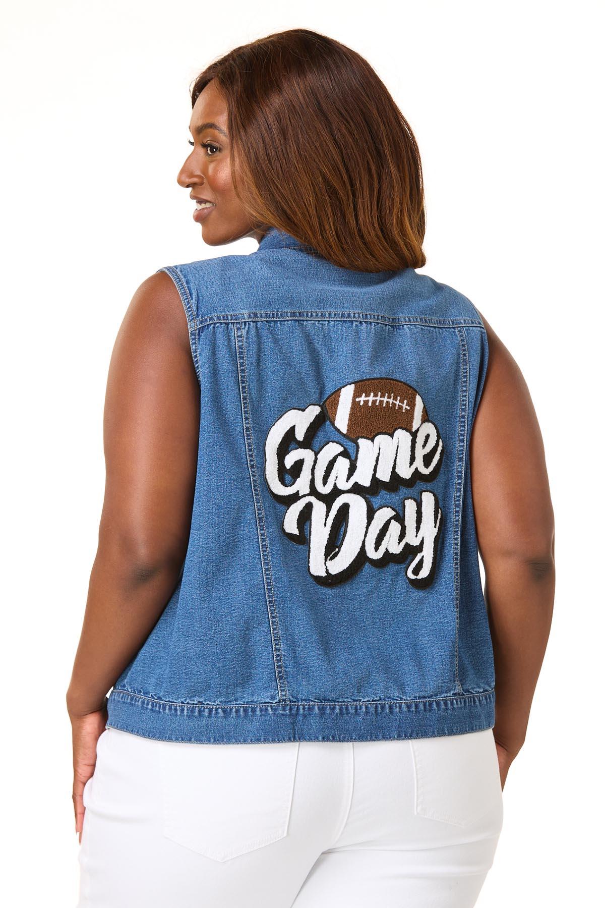 Blue Denim Vest Plus Size Unique Bargains Women's Plus Size Denim