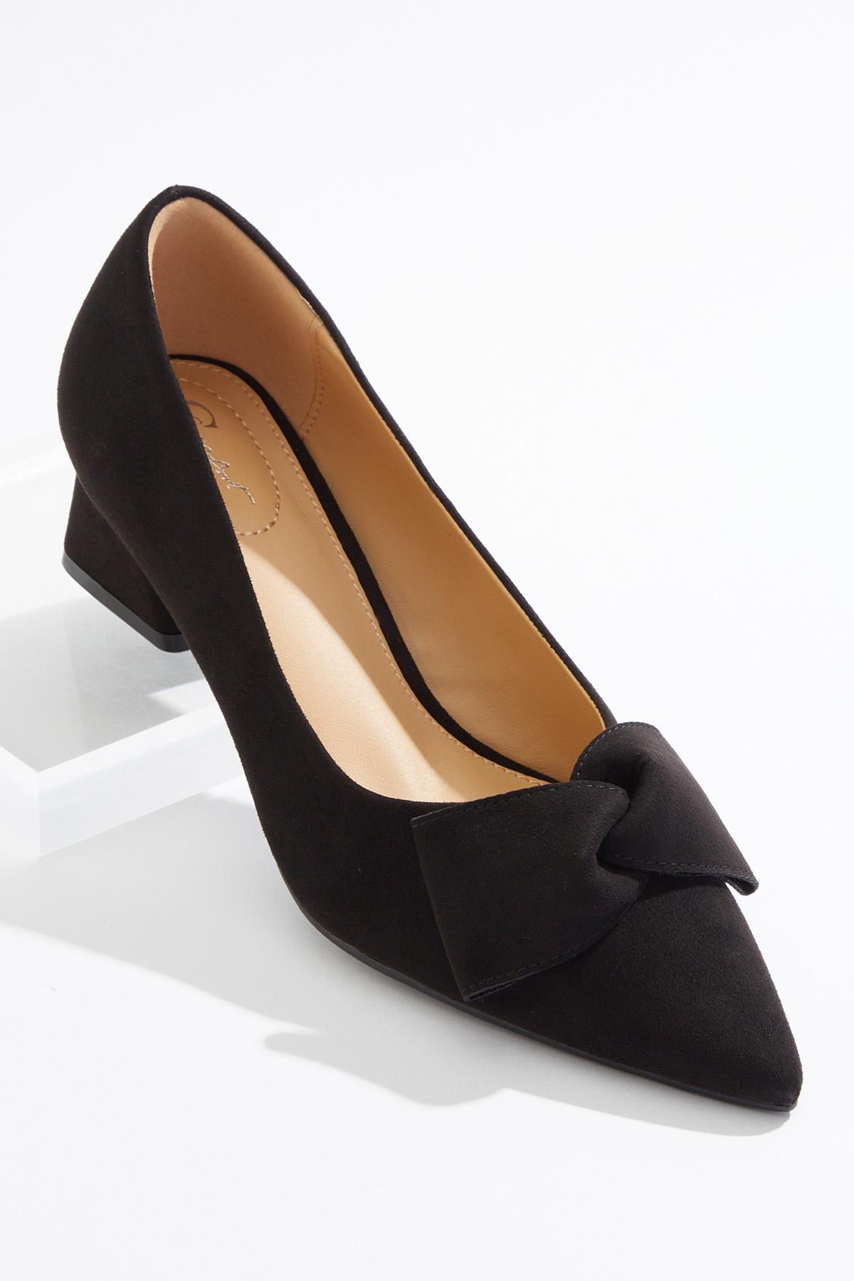 Cato Fashions | Cato Bow Block Heel Pumps
