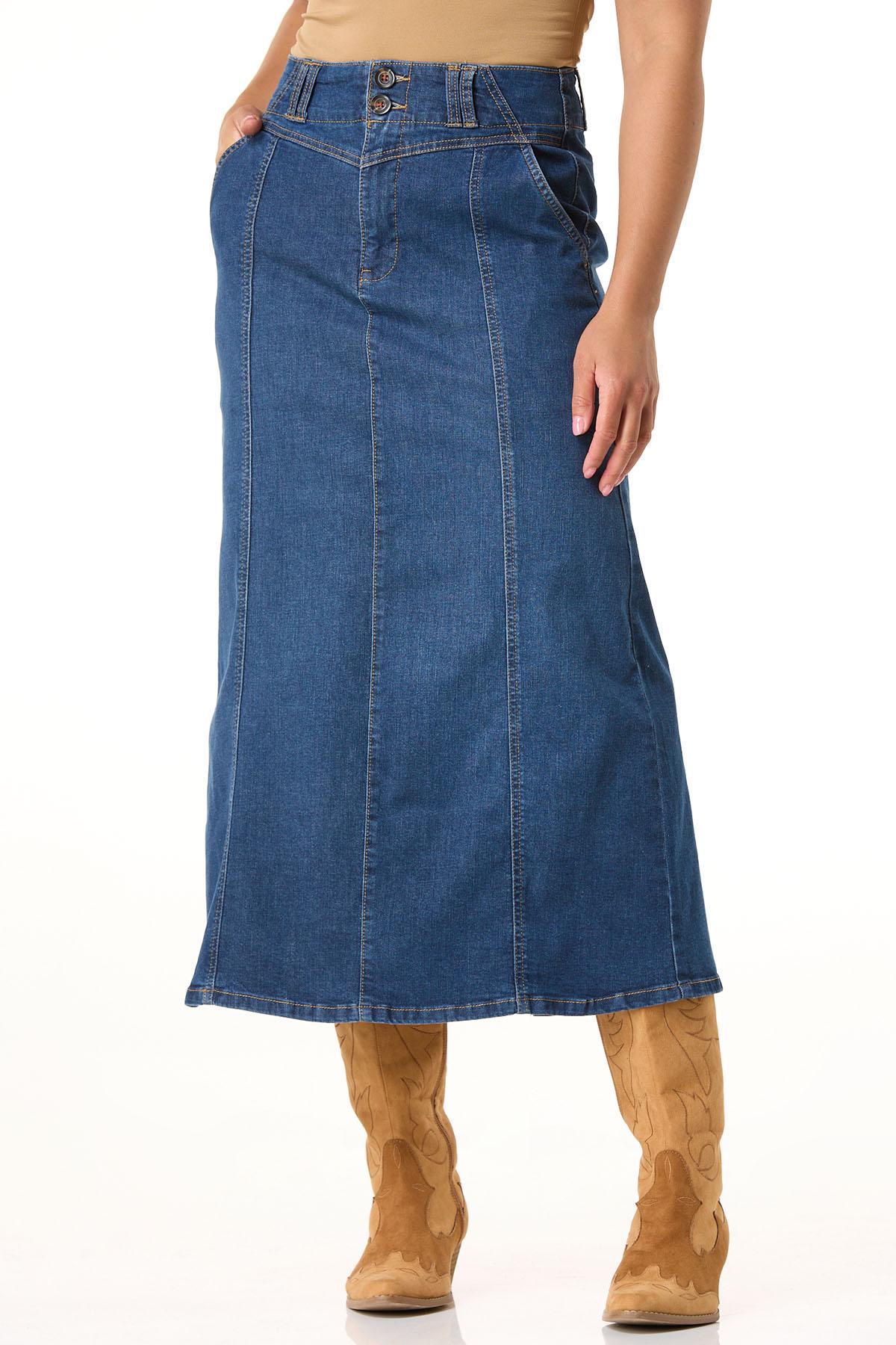  Cato Fashions | Cato Contrast Stitch Denim Skirt