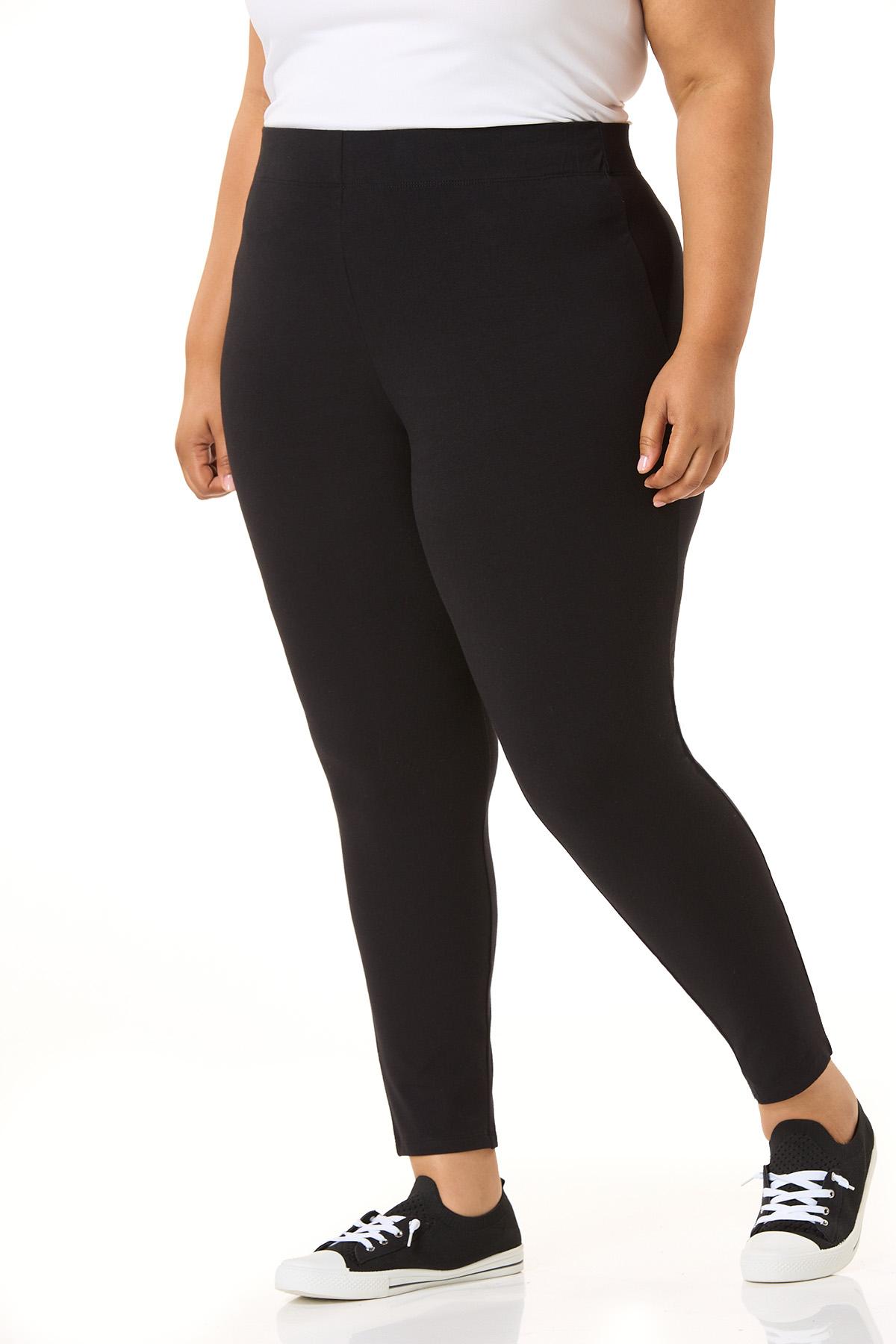 Cato Fashions | Cato Plus Size Solid Black Leggings