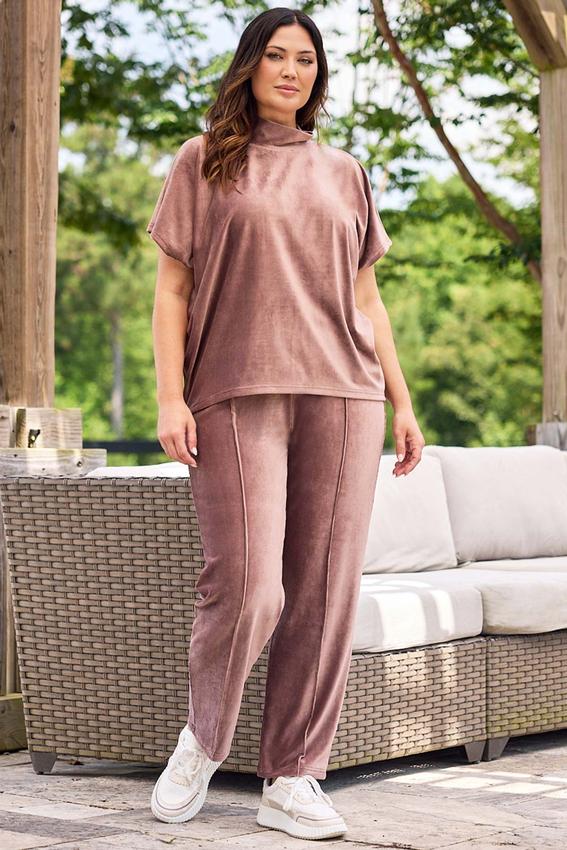  Cato Fashions | Cato Plus Size Berry Ribbed Velvety Pants