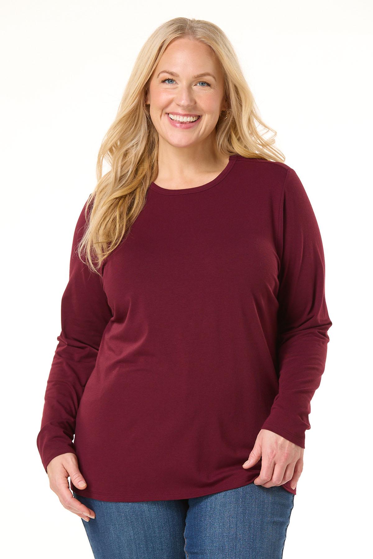Cato Fashions | Cato Plus Size Solid Crewneck Top