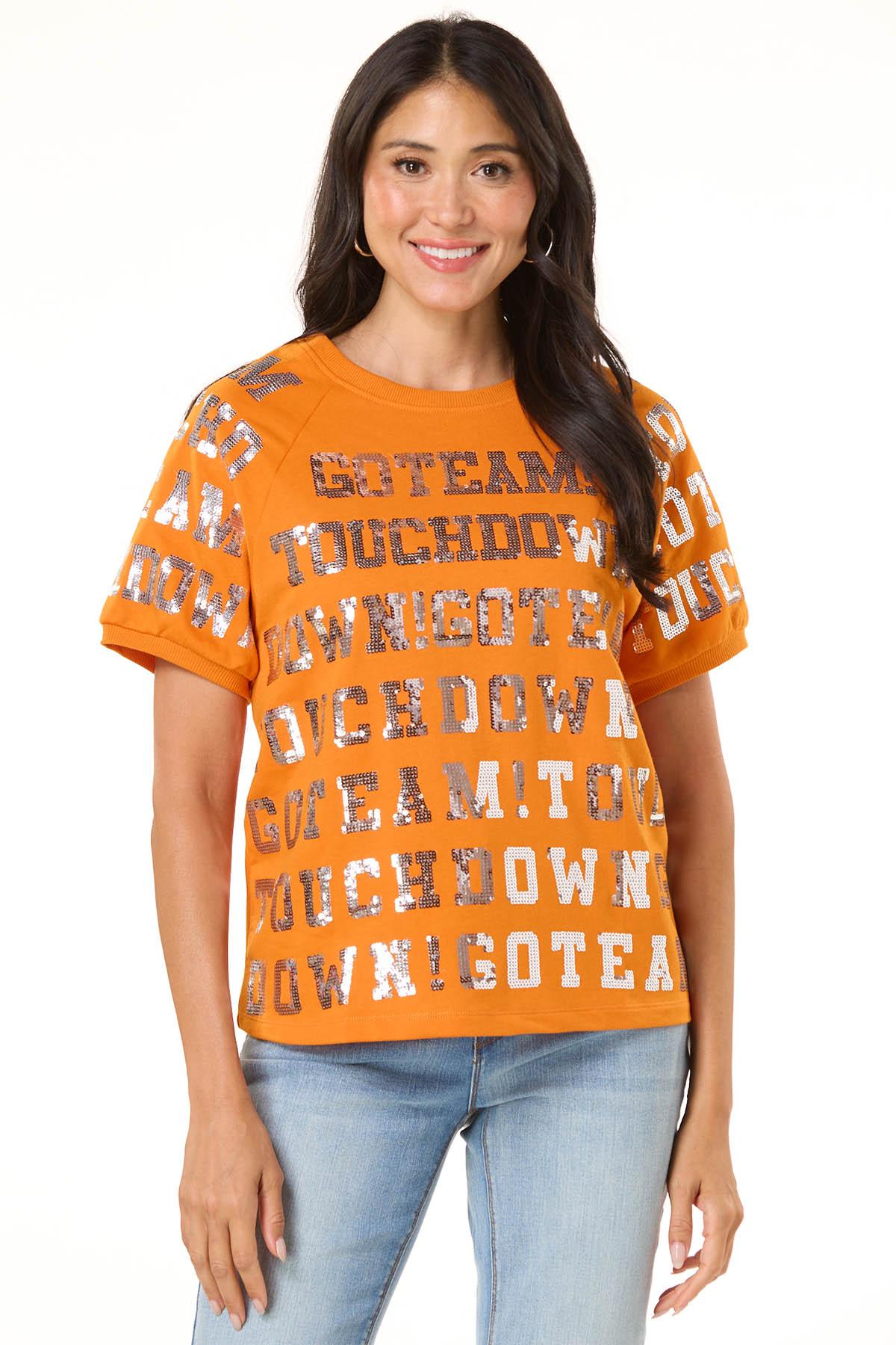  Cato Fashions | Cato Sporty Sequin French Terry Top
