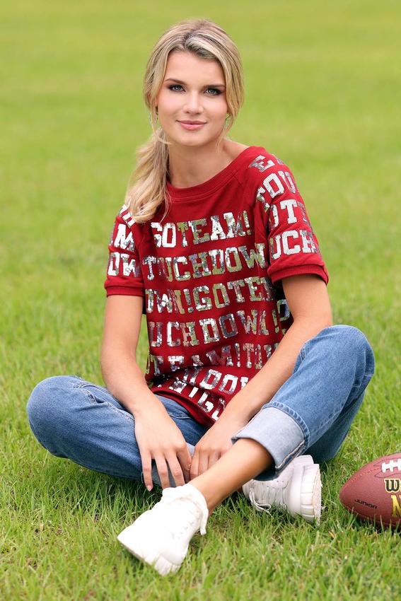  Cato Fashions | Cato Sporty Sequin French Terry Top