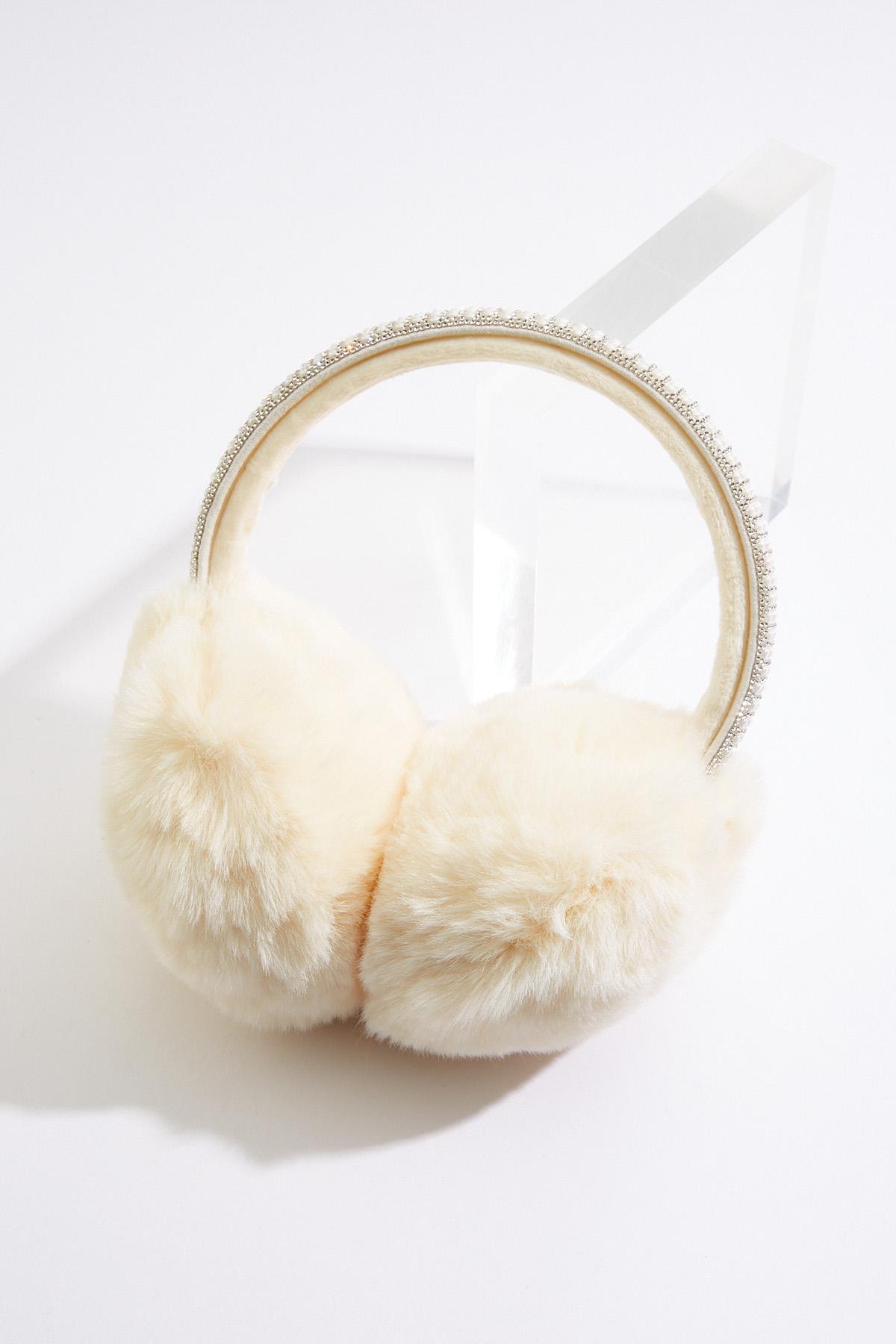 Cato Fashions | Cato Pearl Rhinestone Faux Fur Earmuffs