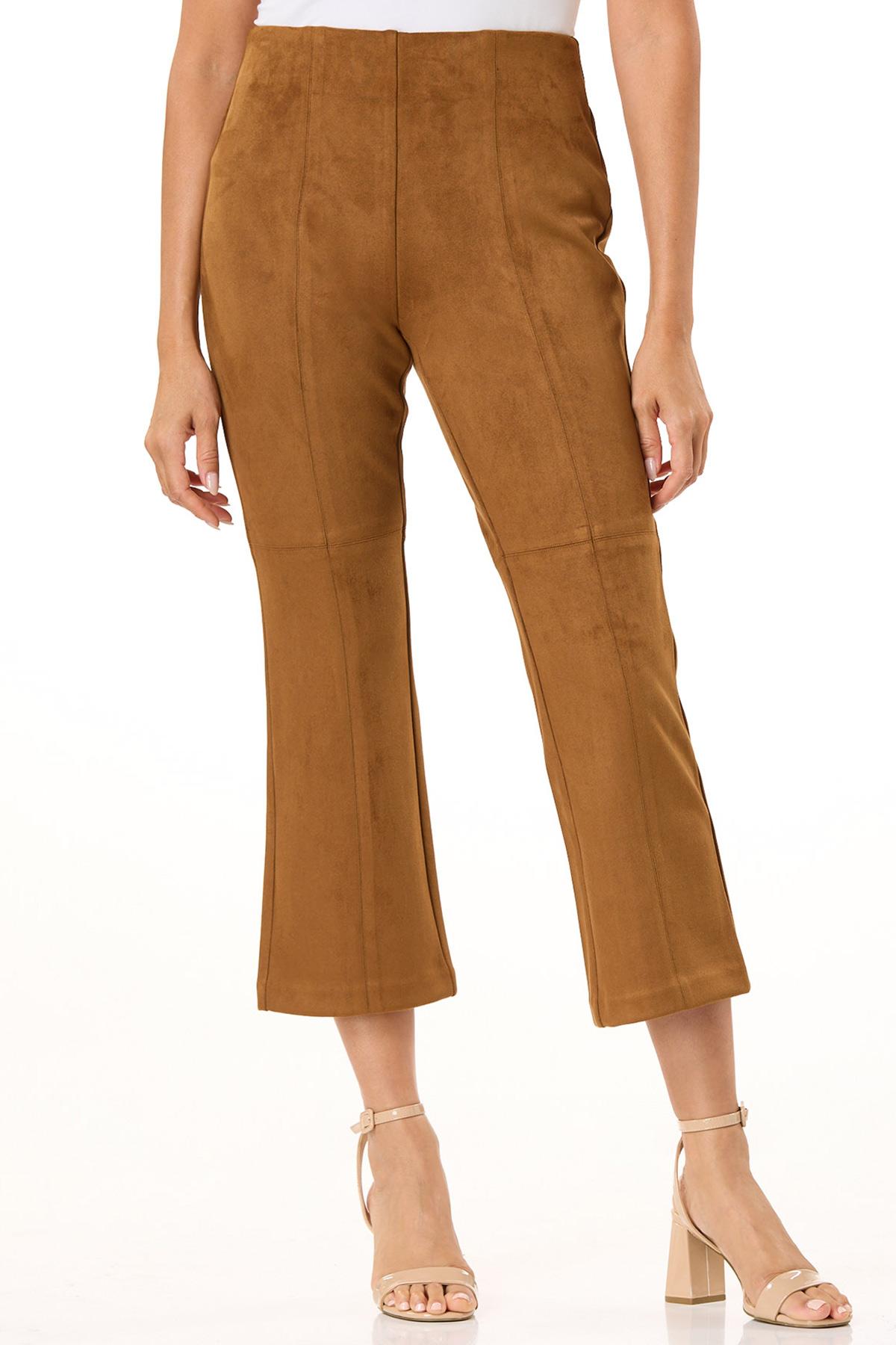Cato Fashions Cato Faux Suede Kick Flare Pants