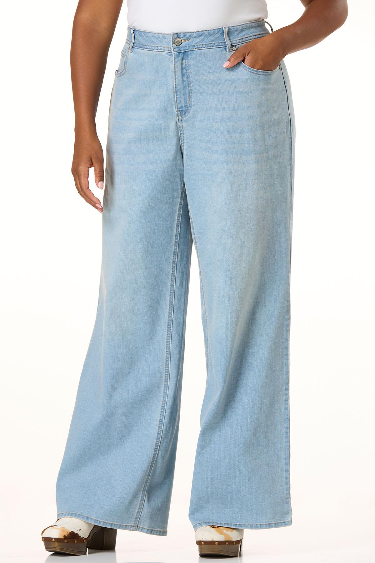 cato です Cato Fashions | Cato Plus Size Light Wash Wide Leg Jeans