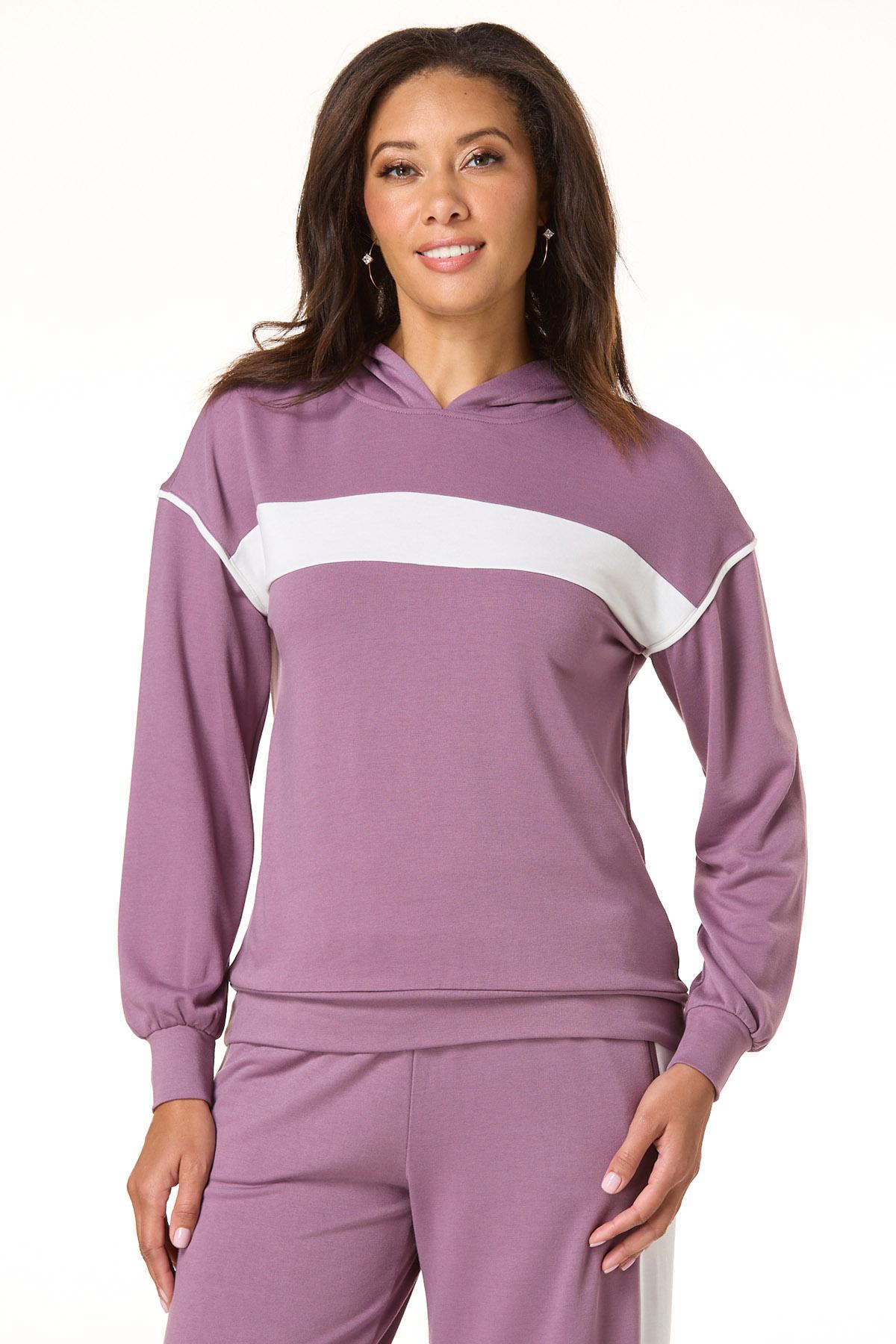 Cato Fashions Cato Lavender Colorblock Hoodie
