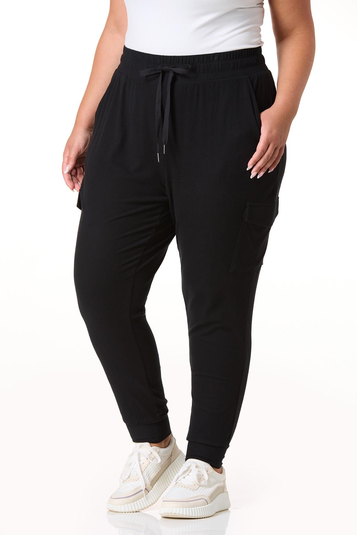 Cato Fashions Cato Plus Size Solid Hacci Jogger Pants