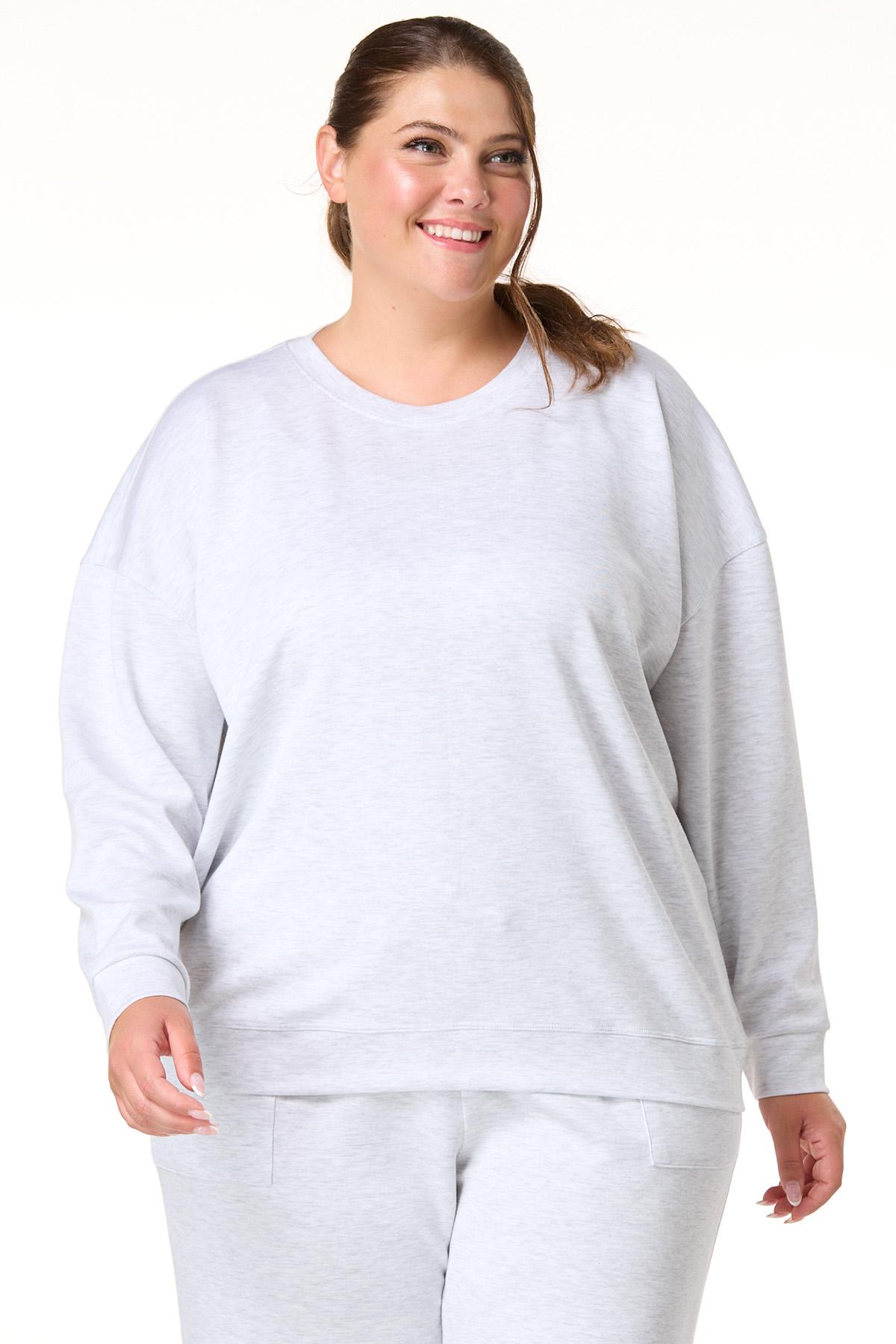  Cato Fashions | Cato Plus Size Heather Gray Sweatshirt