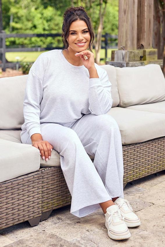 Cato Fashions | Cato Plus Size Heather Gray Sweatshirt