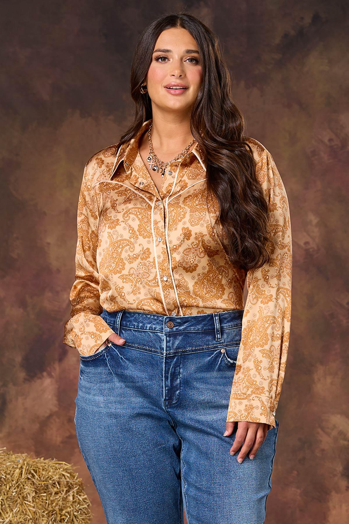 Cato Fashions | Cato Plus Size Rodeo Paisley Shirt