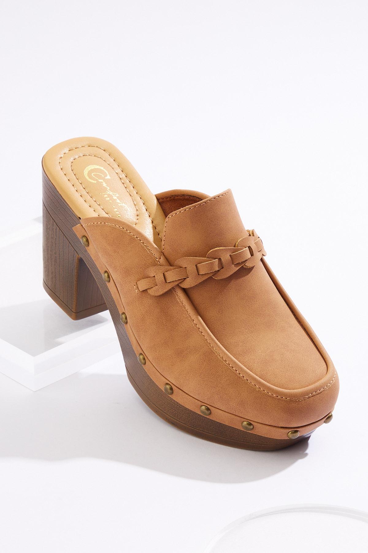 Cato Fashions | Cato Tailored Stud Heeled Clogs