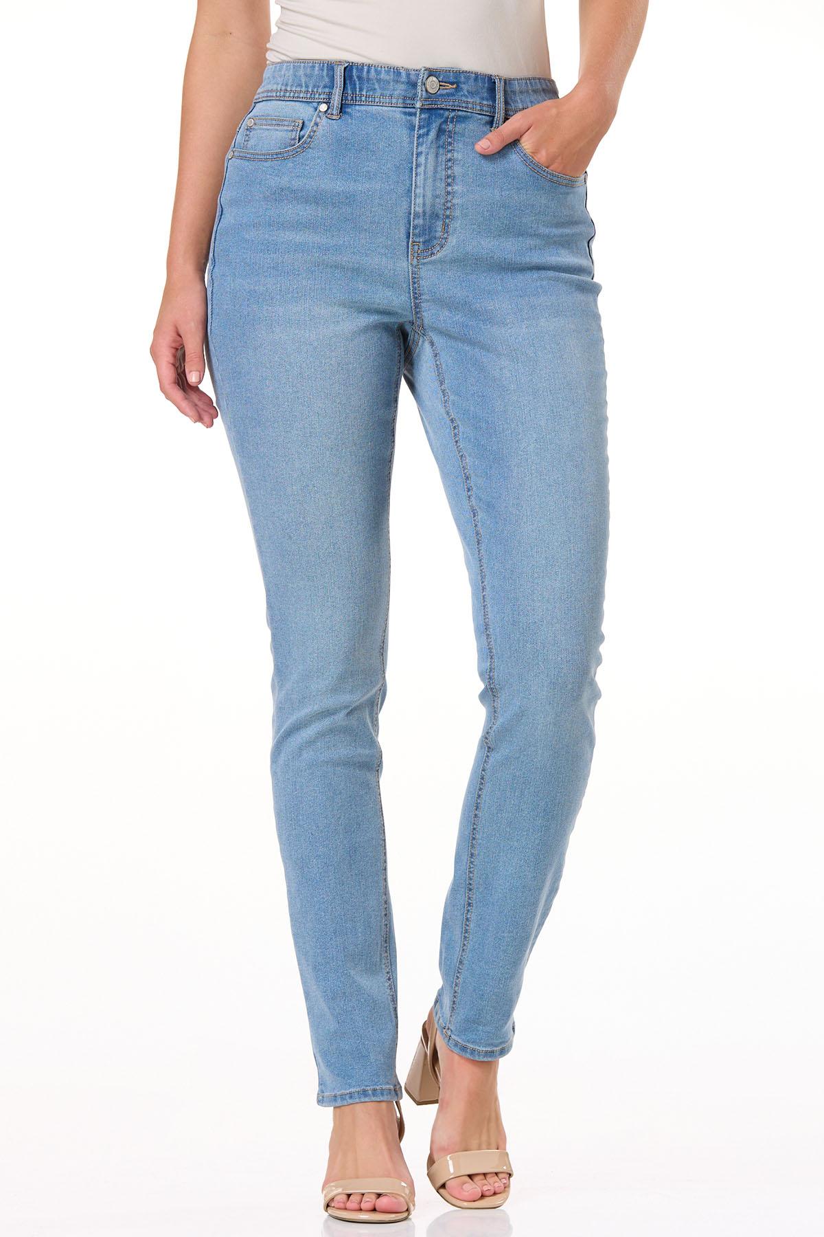 Skinny Jeans Jeans For Curvy Petites Petite Curvy Mid-Rise Grey