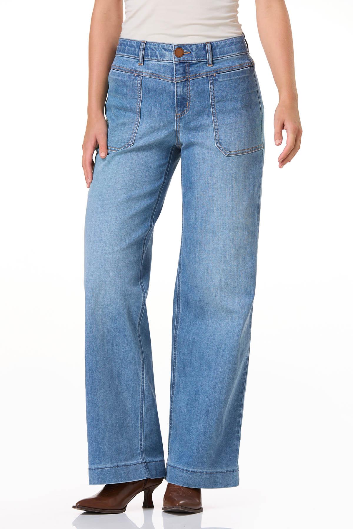  Cato Fashions | Cato Democracy Patch Pocket Wide Leg Jeans