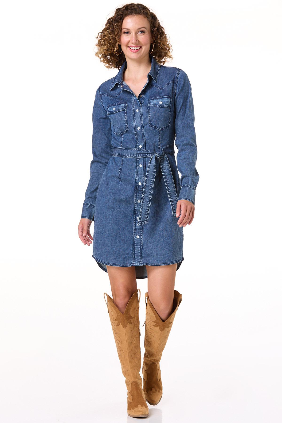 Cato Fashions | Cato Denim Tie Waist Dress