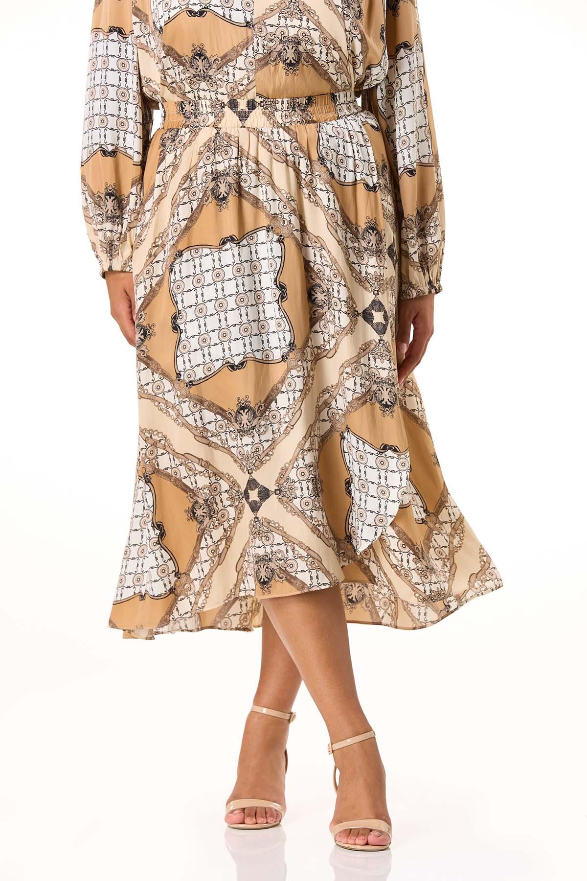  Cato Fashions | Cato Plus Size Medallion Link Midi Skirt