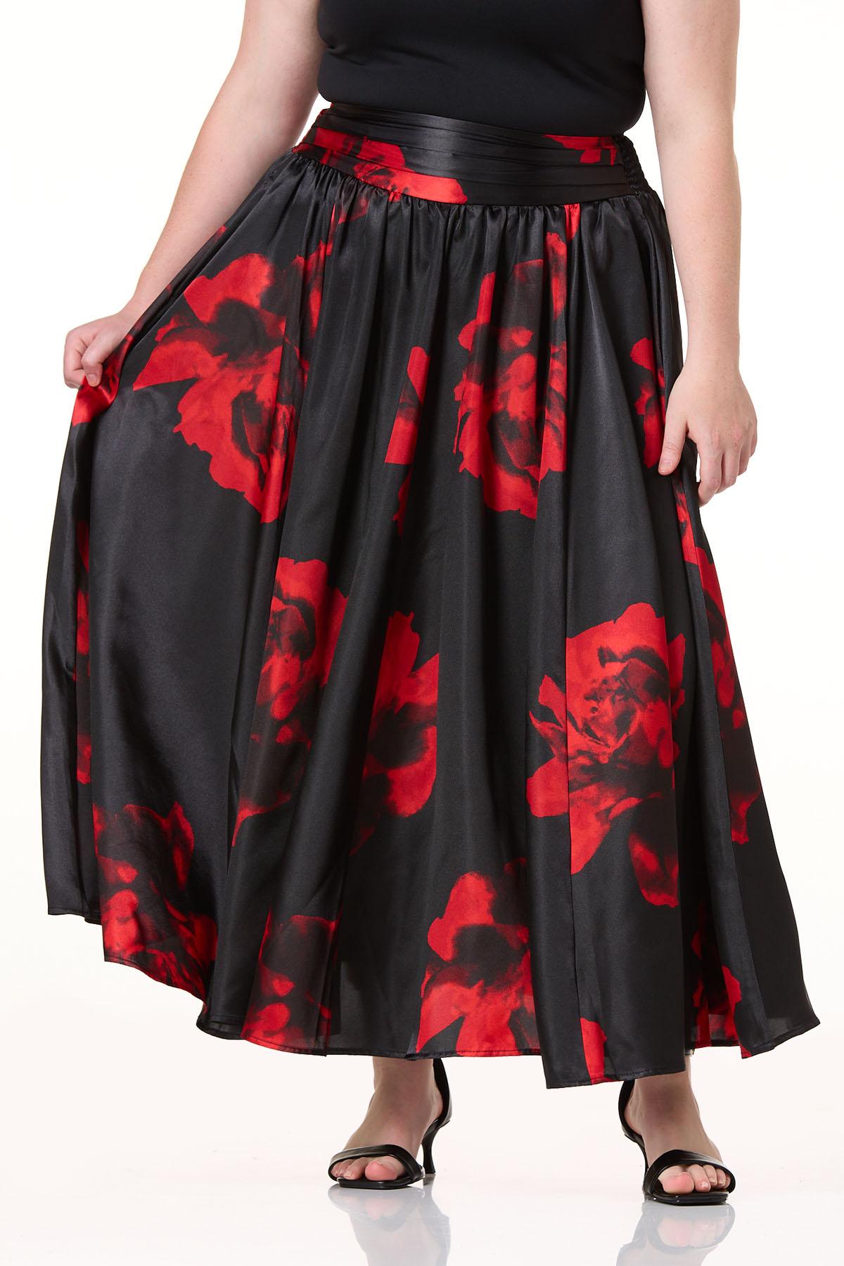 Cato Fashions Cato Plus Size Bold Floral Maxi Skirt