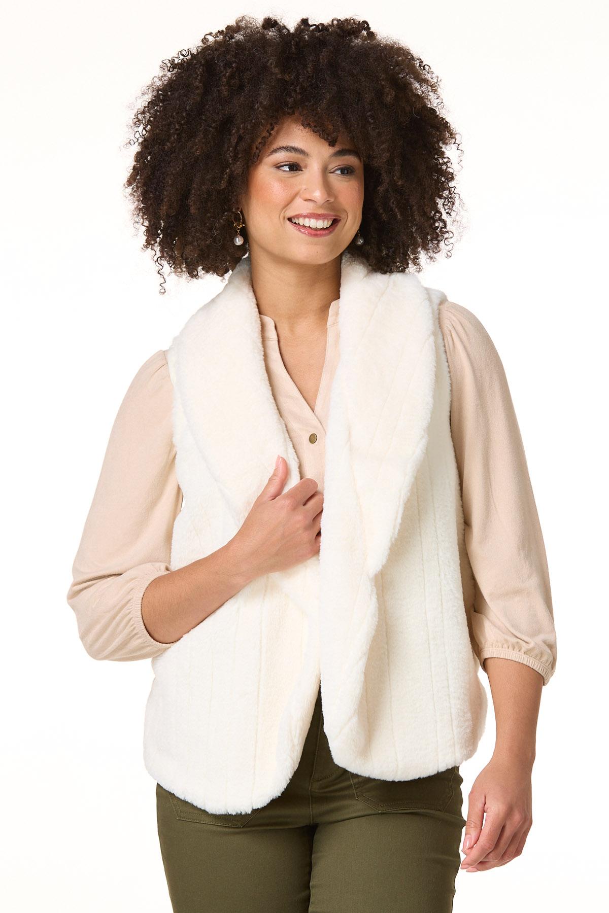 Cato Fashions | Cato Solid Faux Fur Vest