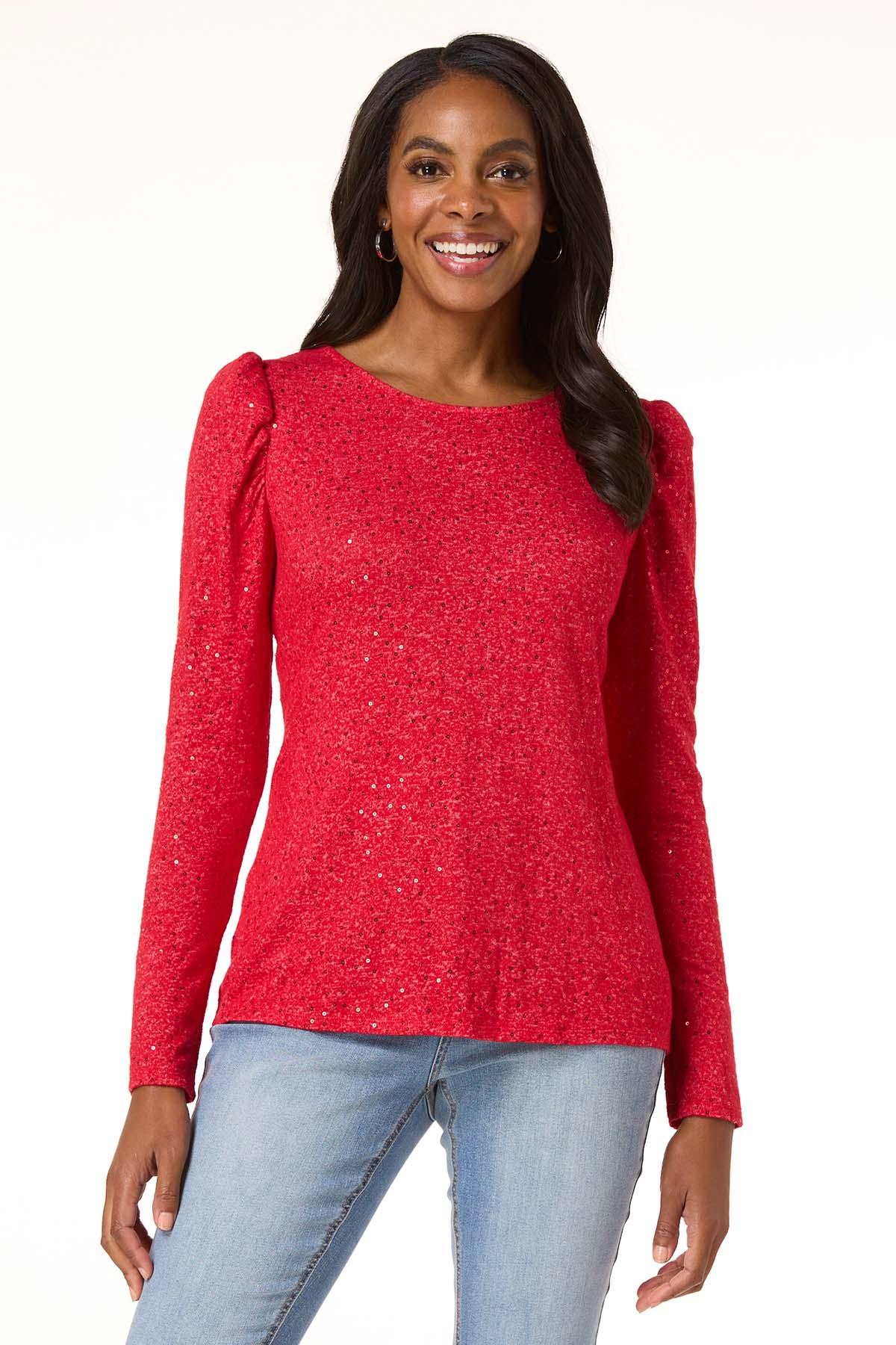 とーページ Cato Fashions | Cato Sequin Hacci Knit Top