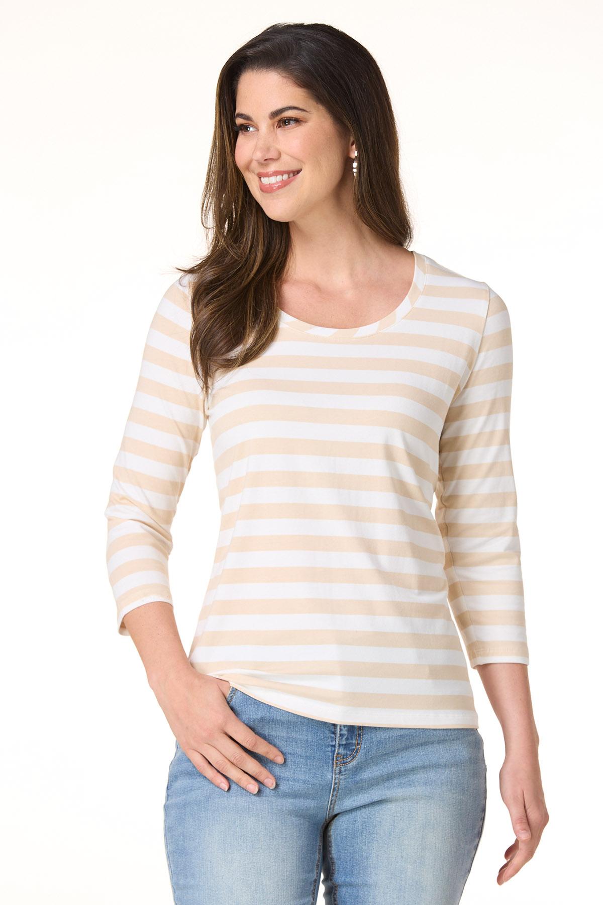 Cato Fashions | Cato Stripe Scoop Neck Top