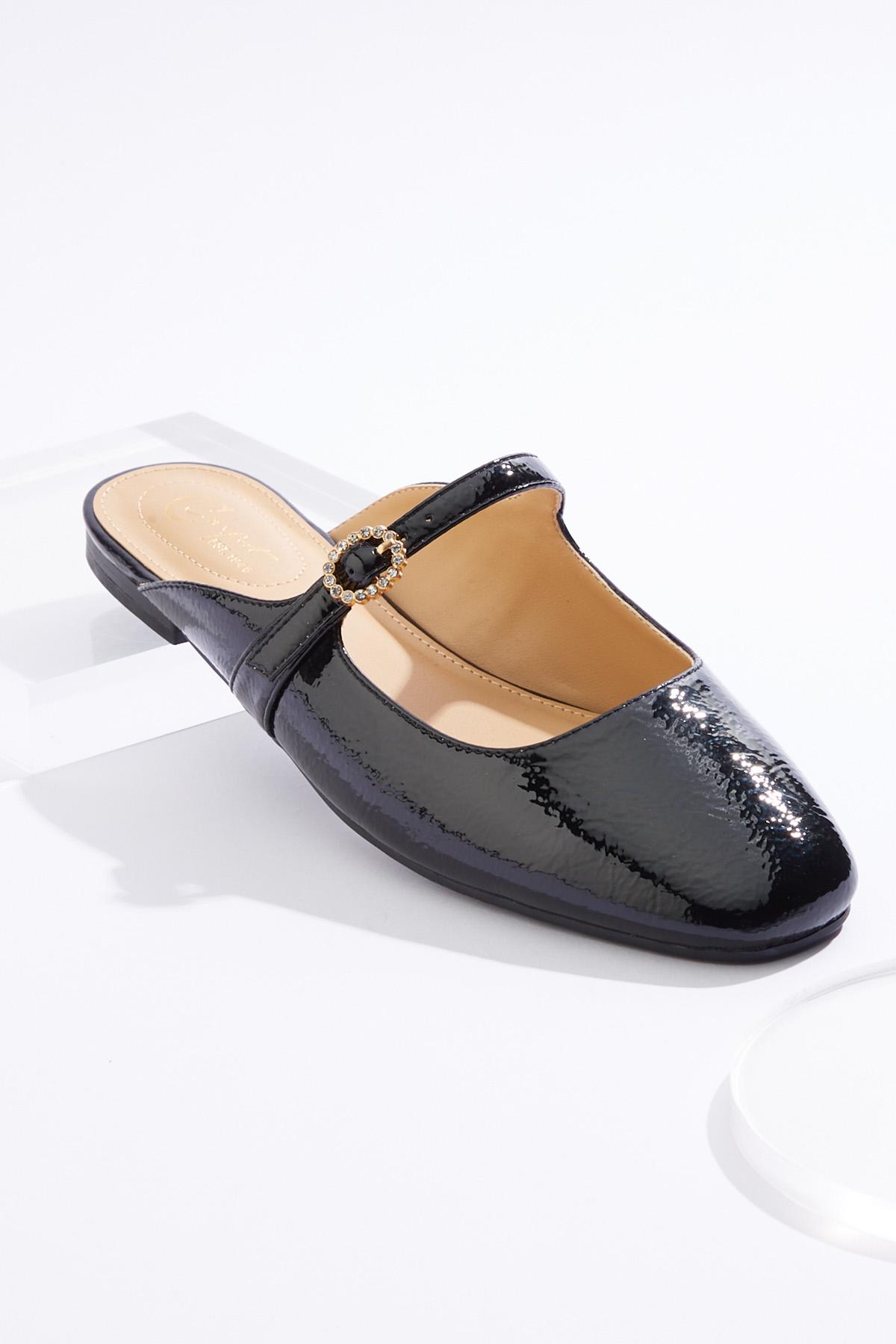 Cato Fashions Cato Patent Mary Jane Buckle Flats