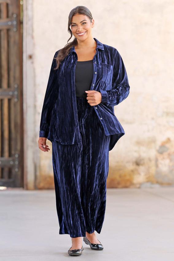 Cato Fashions Cato Plus Size Brushed Velvet Pants