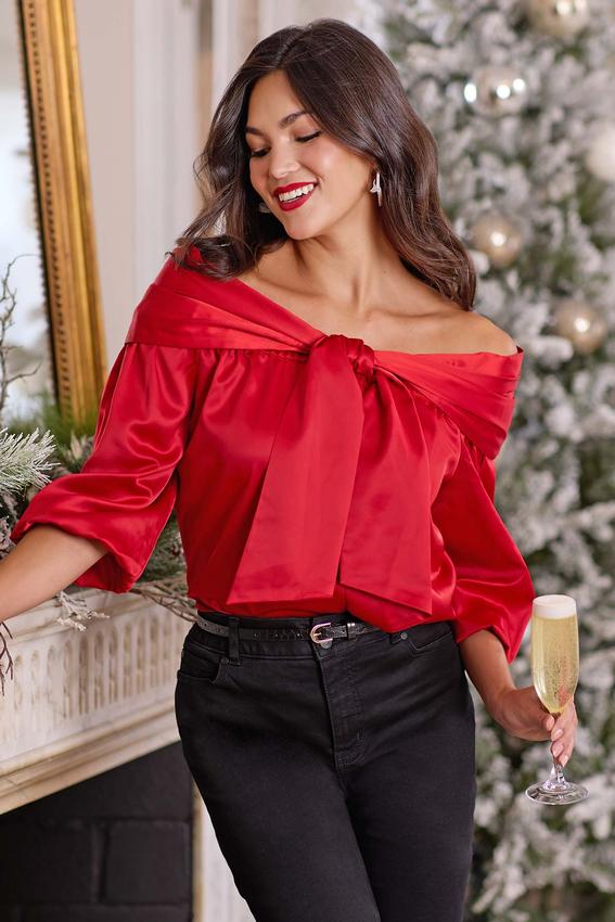 Cato Fashions | Cato Off Shoulder Bow Blouse
