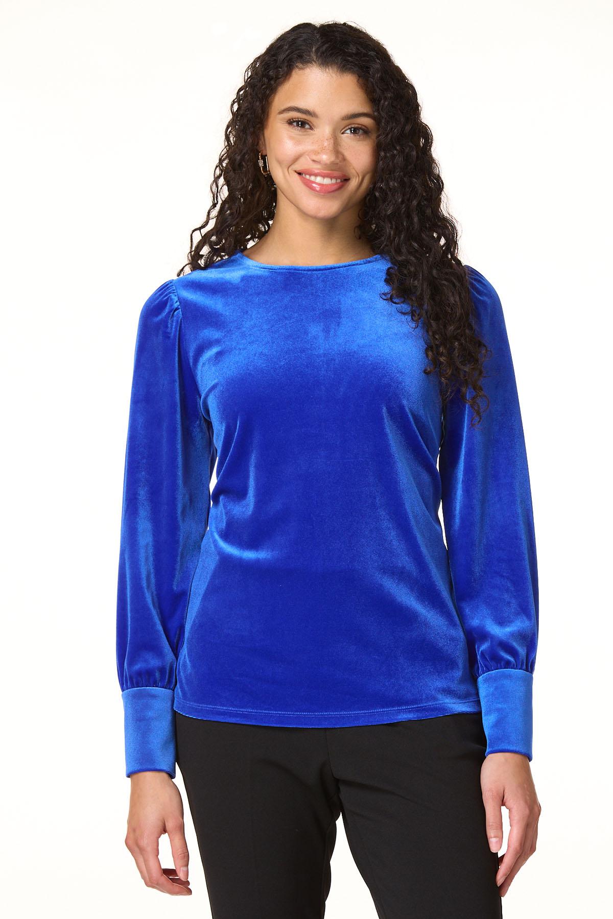 Cato Fashions | Cato Novelty Button Velvet Top