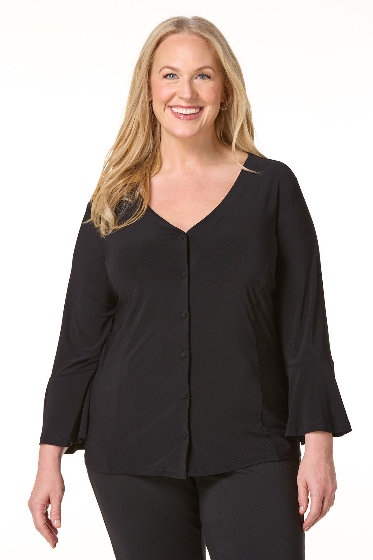 black dress shirt womens plus size Fresh Produce Clothes | Classic Oxford Shirt | Plus Size | 2X | Black