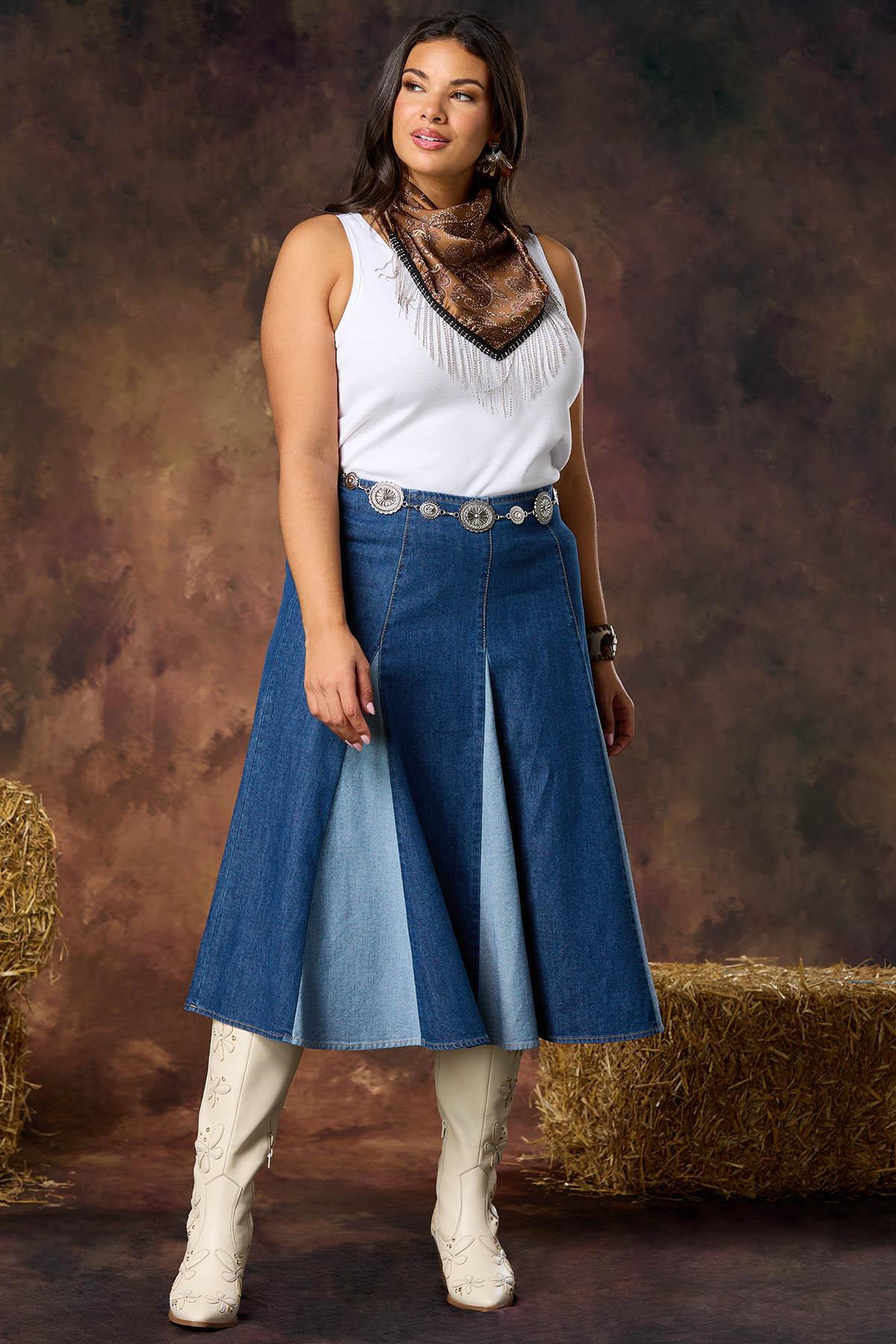 Plus Size Jean Skirts | Cato Fashion