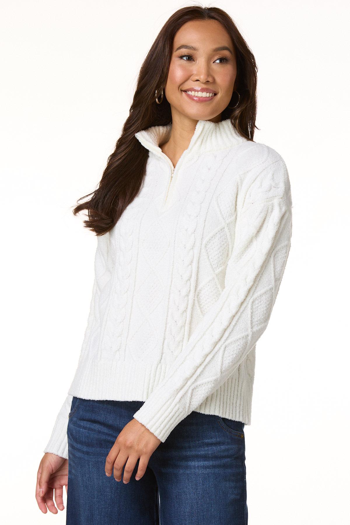 Cato Fashions | Cato Ivory Cable Knit Sweater