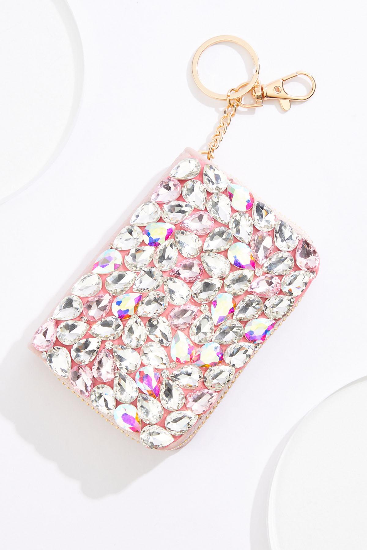 Cato Fashions | Cato Bejeweled Card Holder Keychain