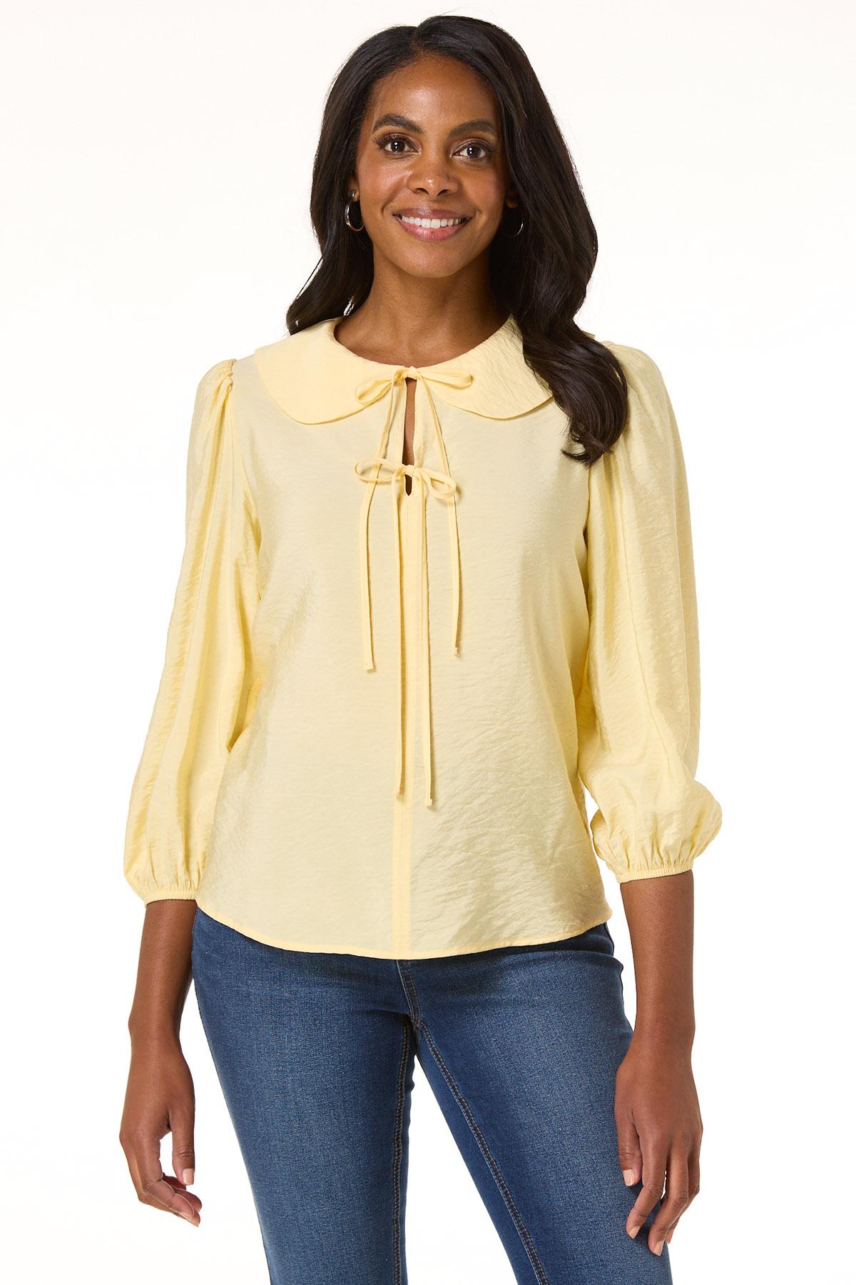 Cato Fashions | Cato Feminine Collar Tie Front Blouse