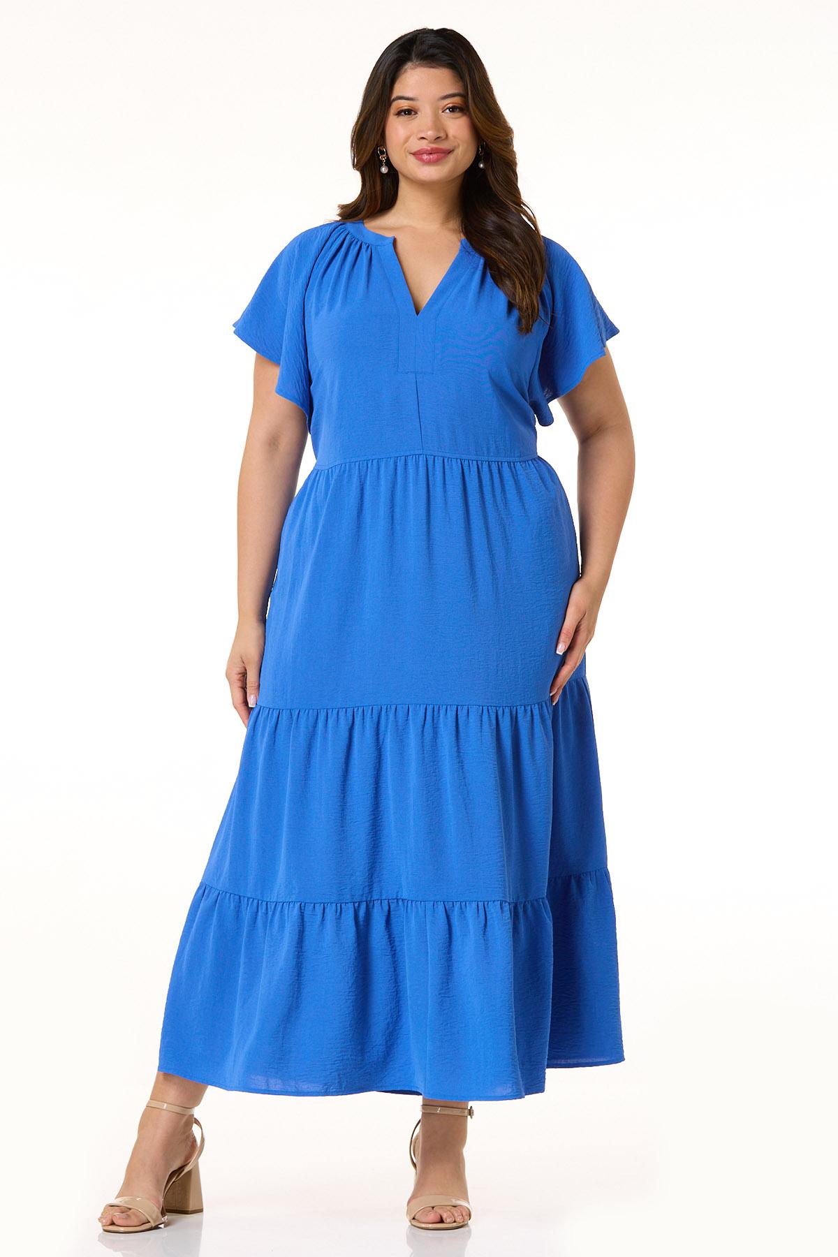 knee length dresses for ladies Ever-Pretty Ruffled Sweetheart A-Line Midi Cocktail Dress with Short Sleeves main image 0