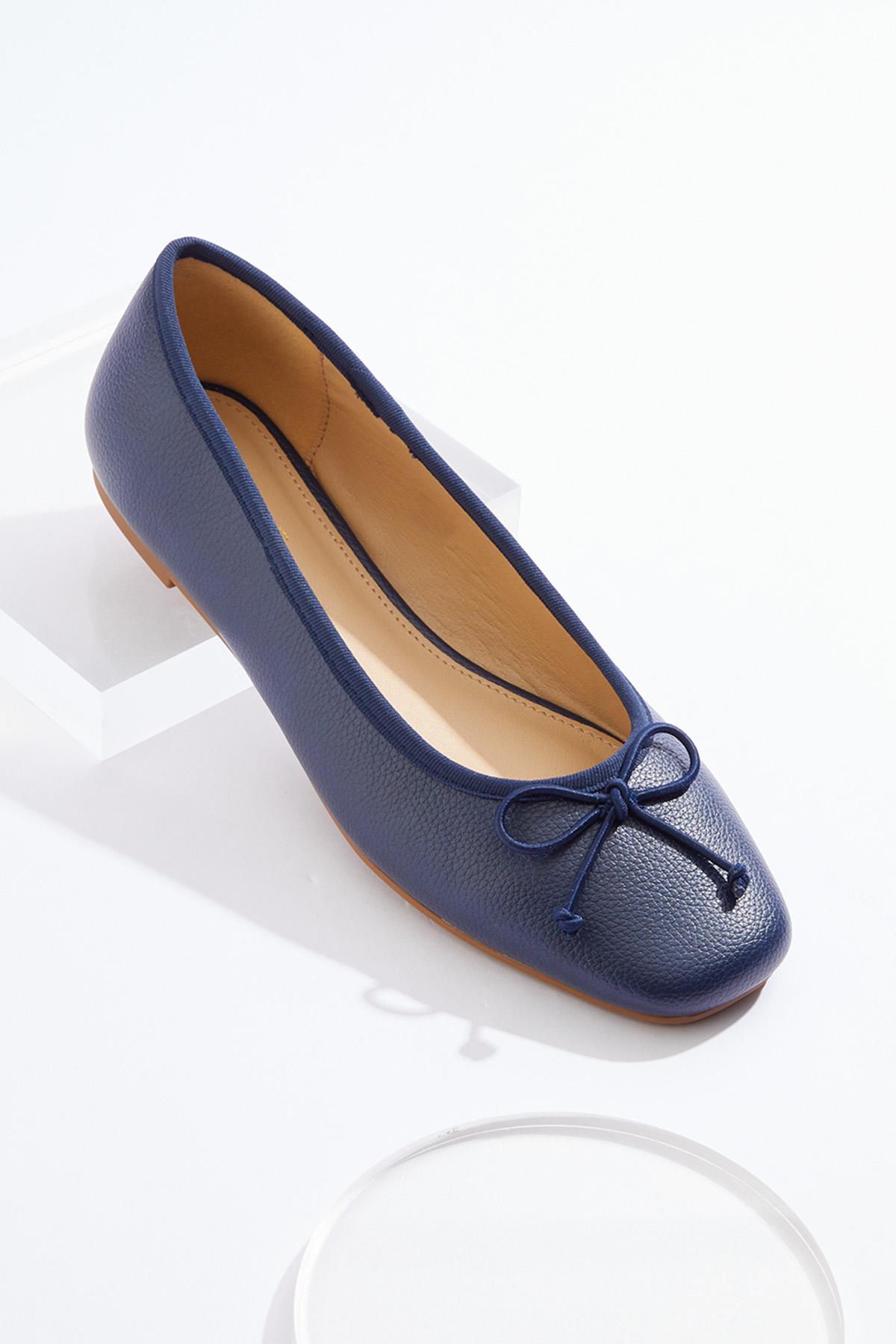 Square Toe Bow Ballet Flat