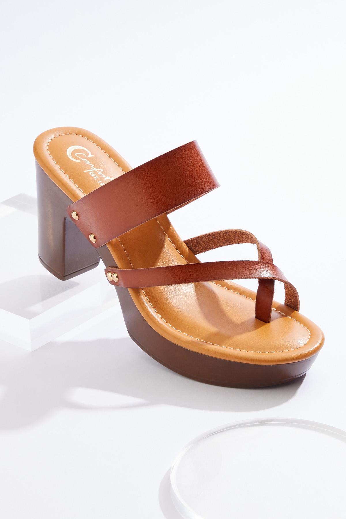 Calfoot（カルフット） Cato Fashions | Cato Faux Leather Toe Loop Heels