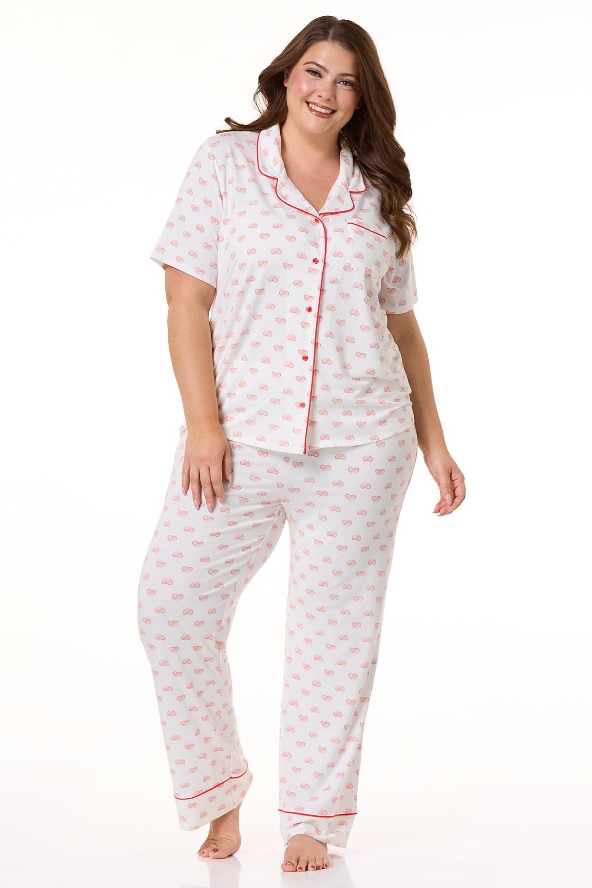 Cato Fashions | Cato Plus Size Heart Sleep Set
