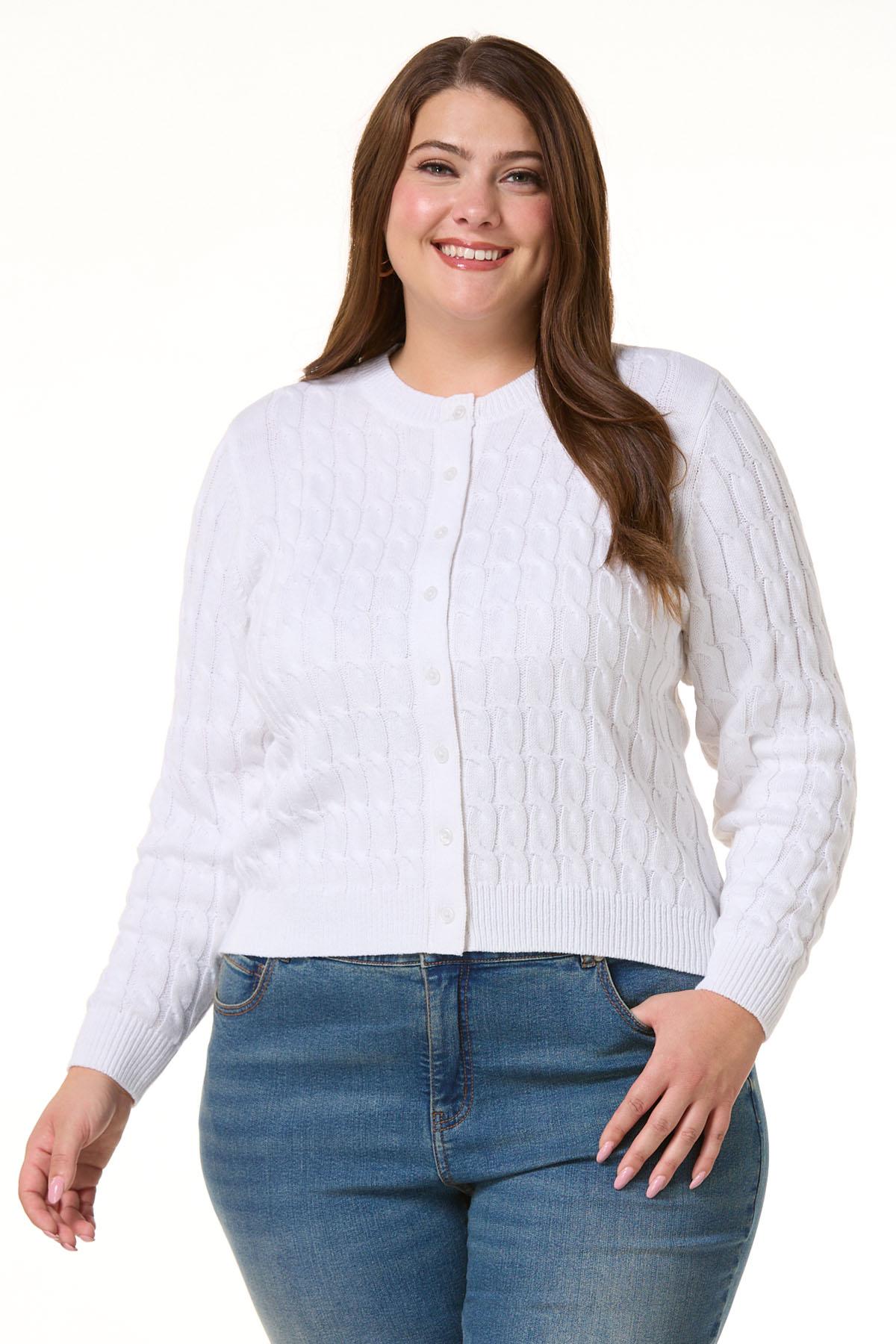 Cato Fashions | Cato Plus Size Classic Cable Knit Cardigan