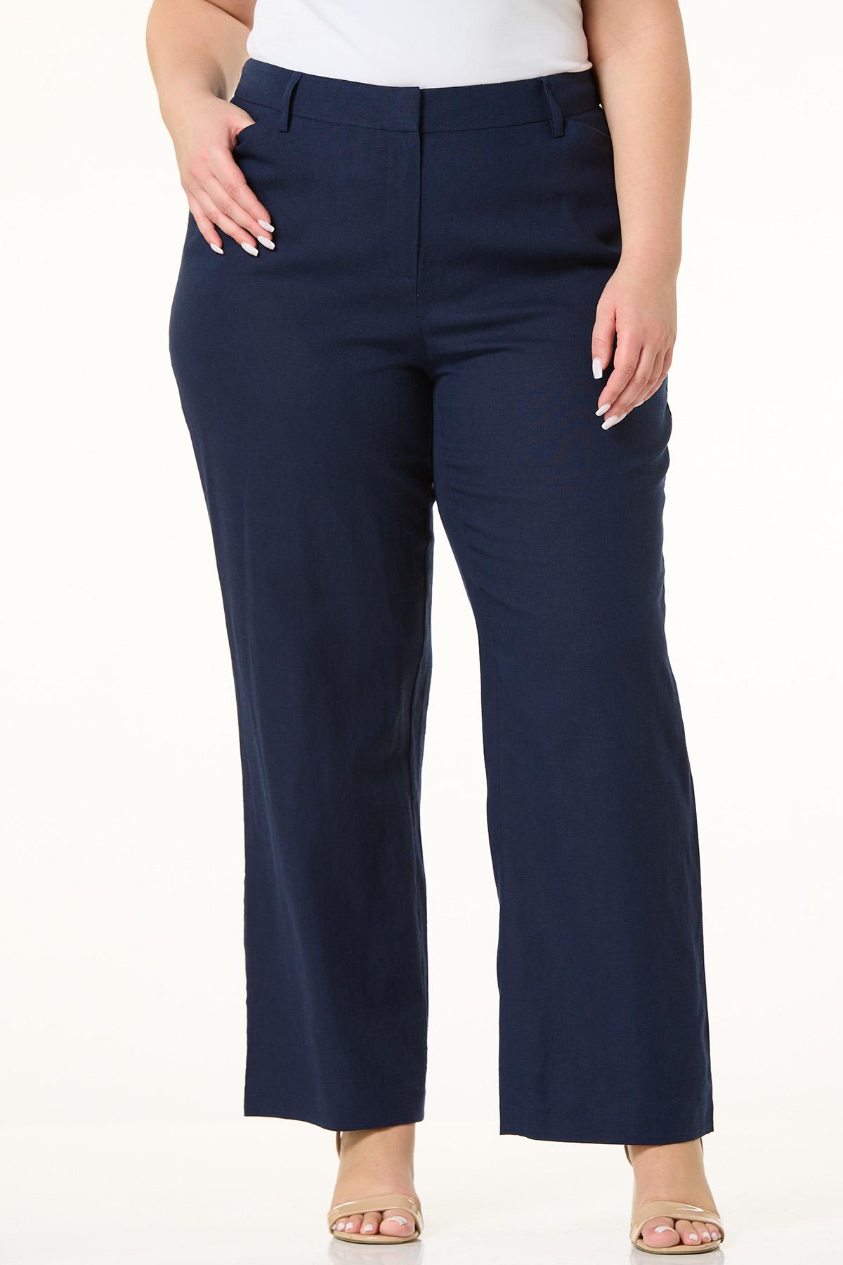 Cato Fashions | Cato Plus Size Spring Linen Trouser Pants