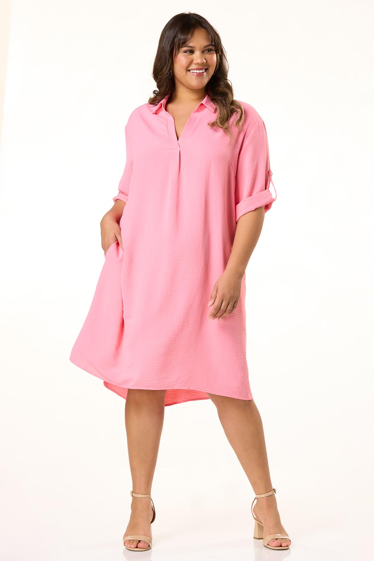 Cato Fashions | Cato Plus Size Roll Tab Sleeve Dress