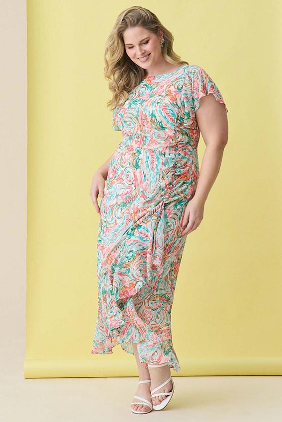 slim fit dress slacks Cecilia Paisley Dress main image 0