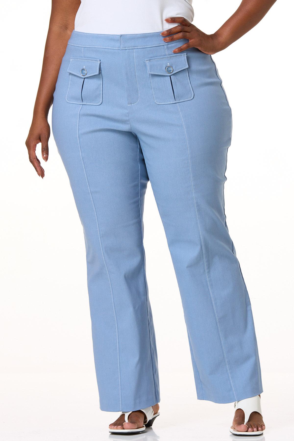 plus size denim dress pants City Chic Plus Size August Dress