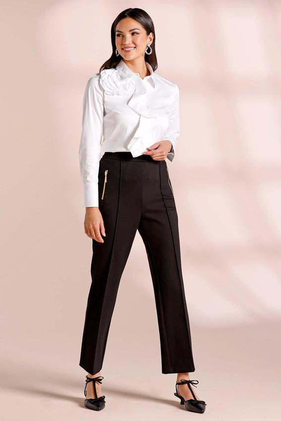 Cato Fashions | Cato Ponte Kick Flare Zipper Pocket Pants