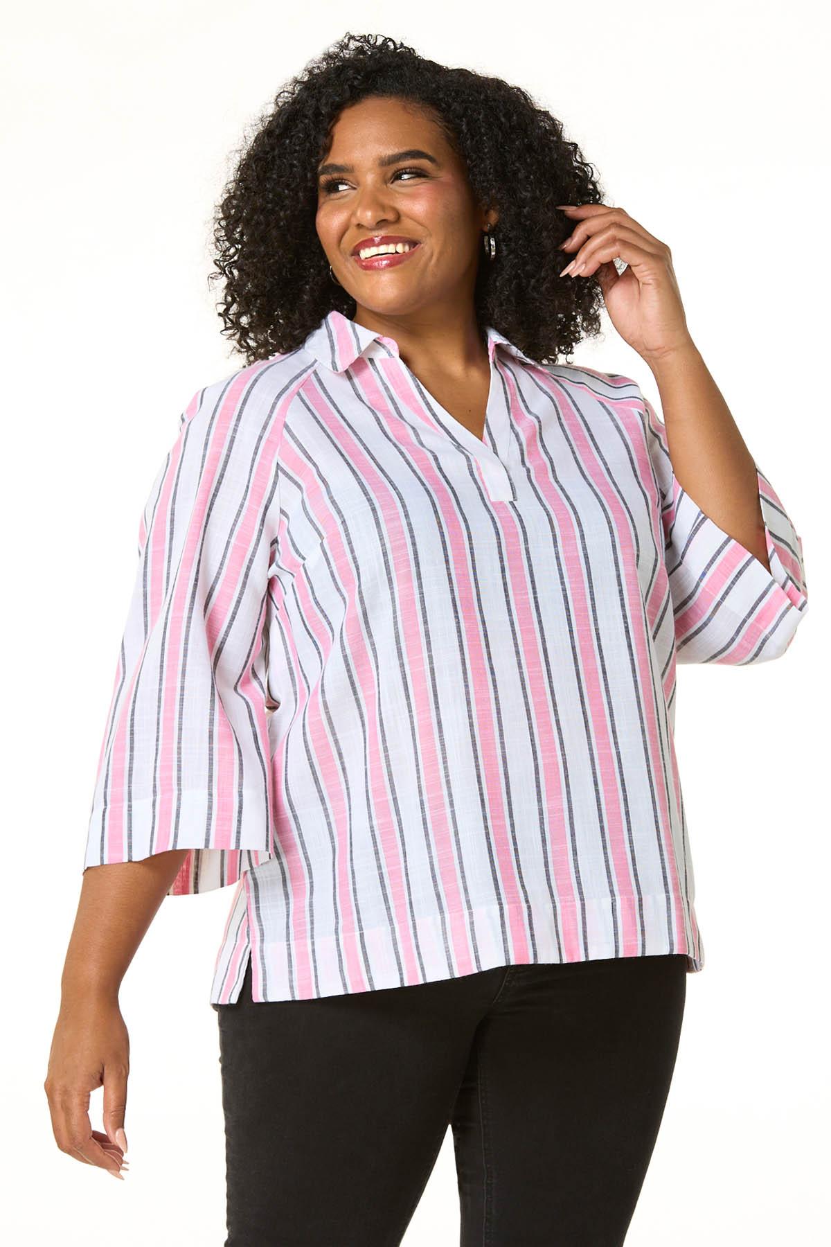 Cato Fashions | Cato Plus Size Rose Stripe Top