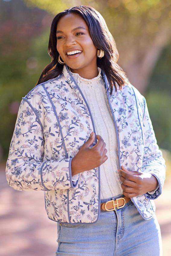 Cato Fashions | Cato Quilted Floral Jacket