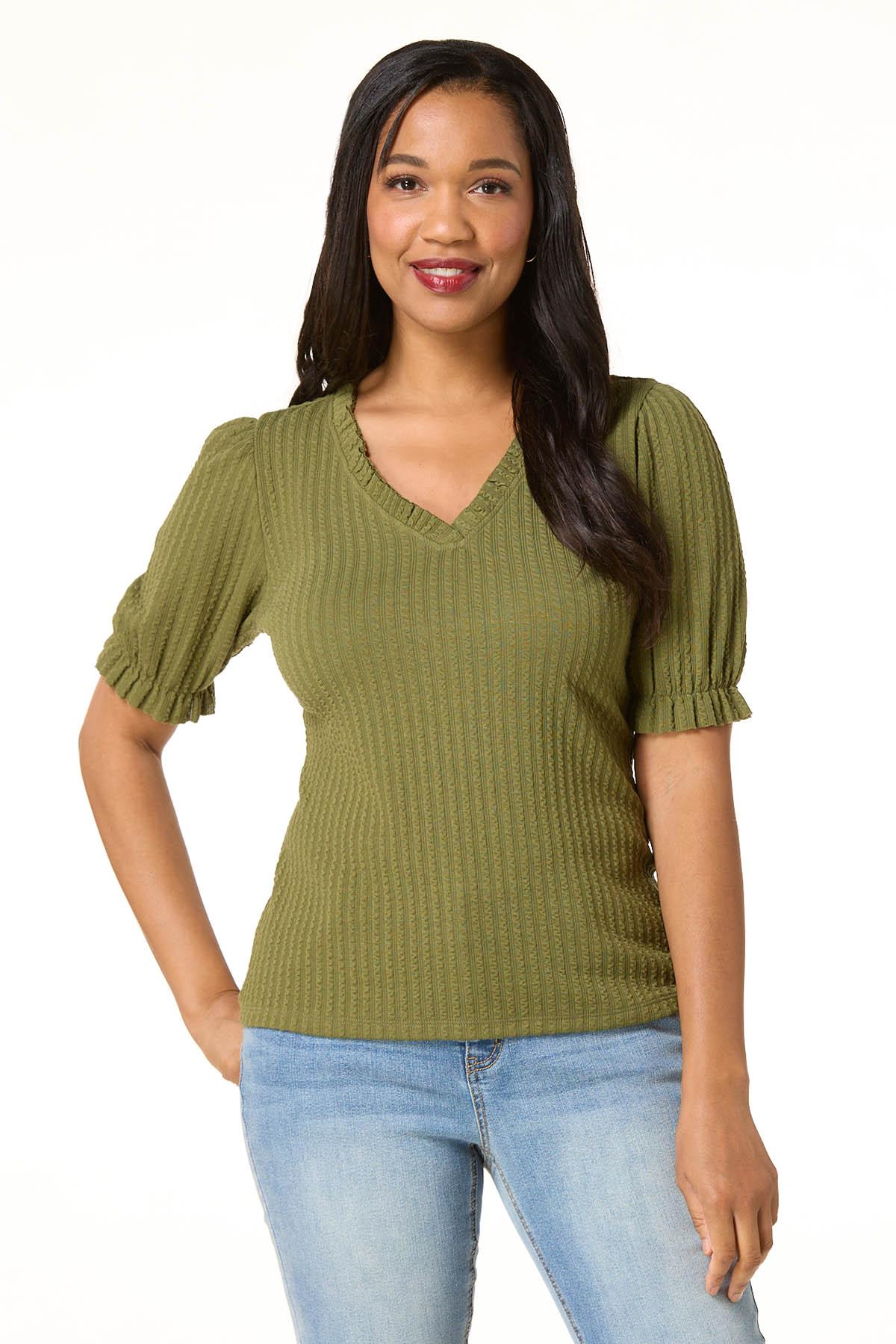 Cato Fashions | Cato Textured Puff Sleeve Top